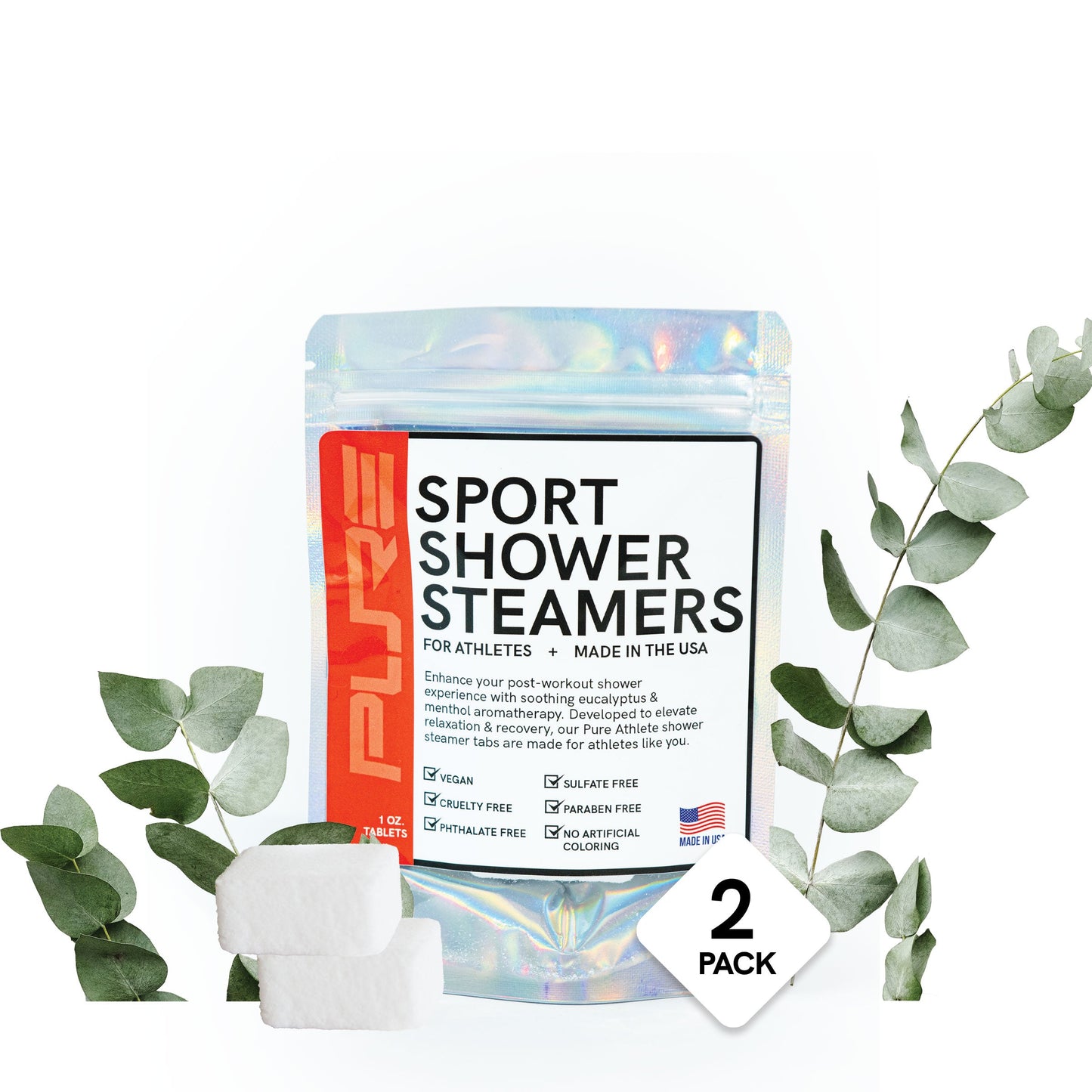 Pure Sport Shower Steamers (2 Tab Pack)